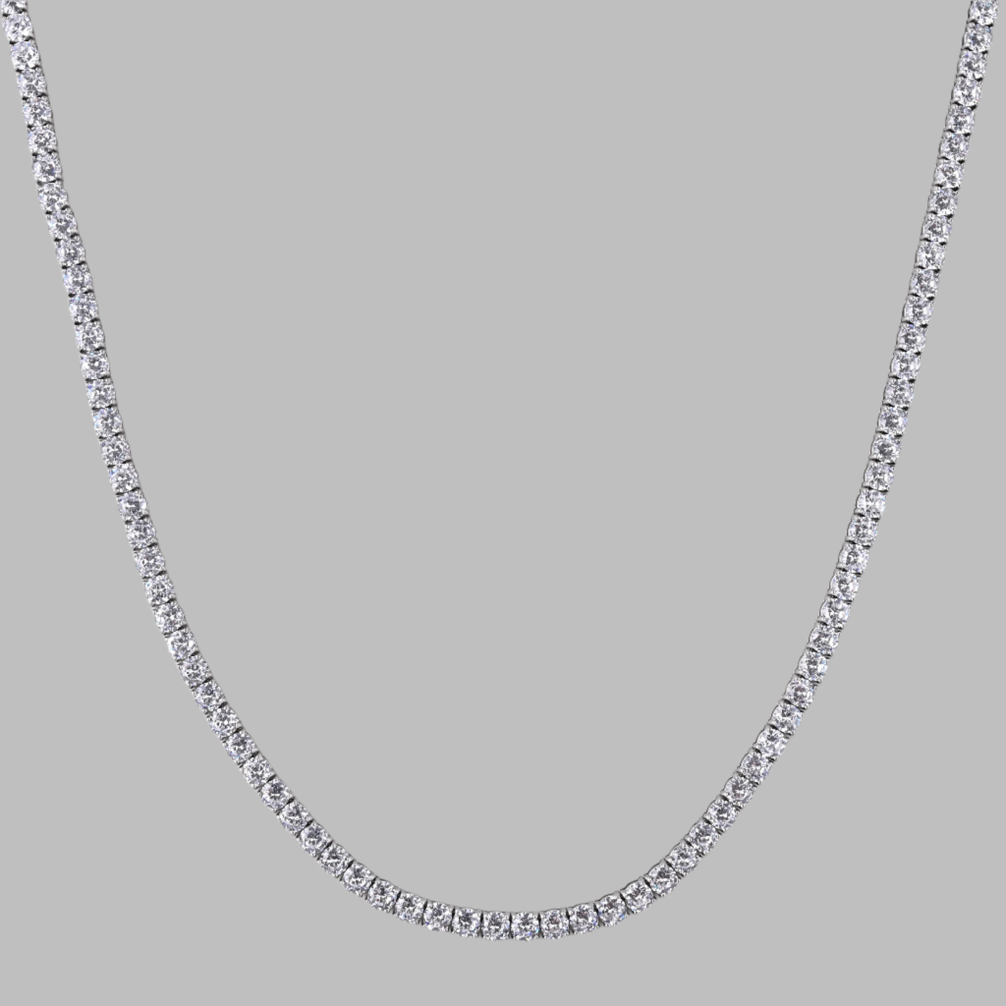 Tennis Chain 5MM (White Gold)