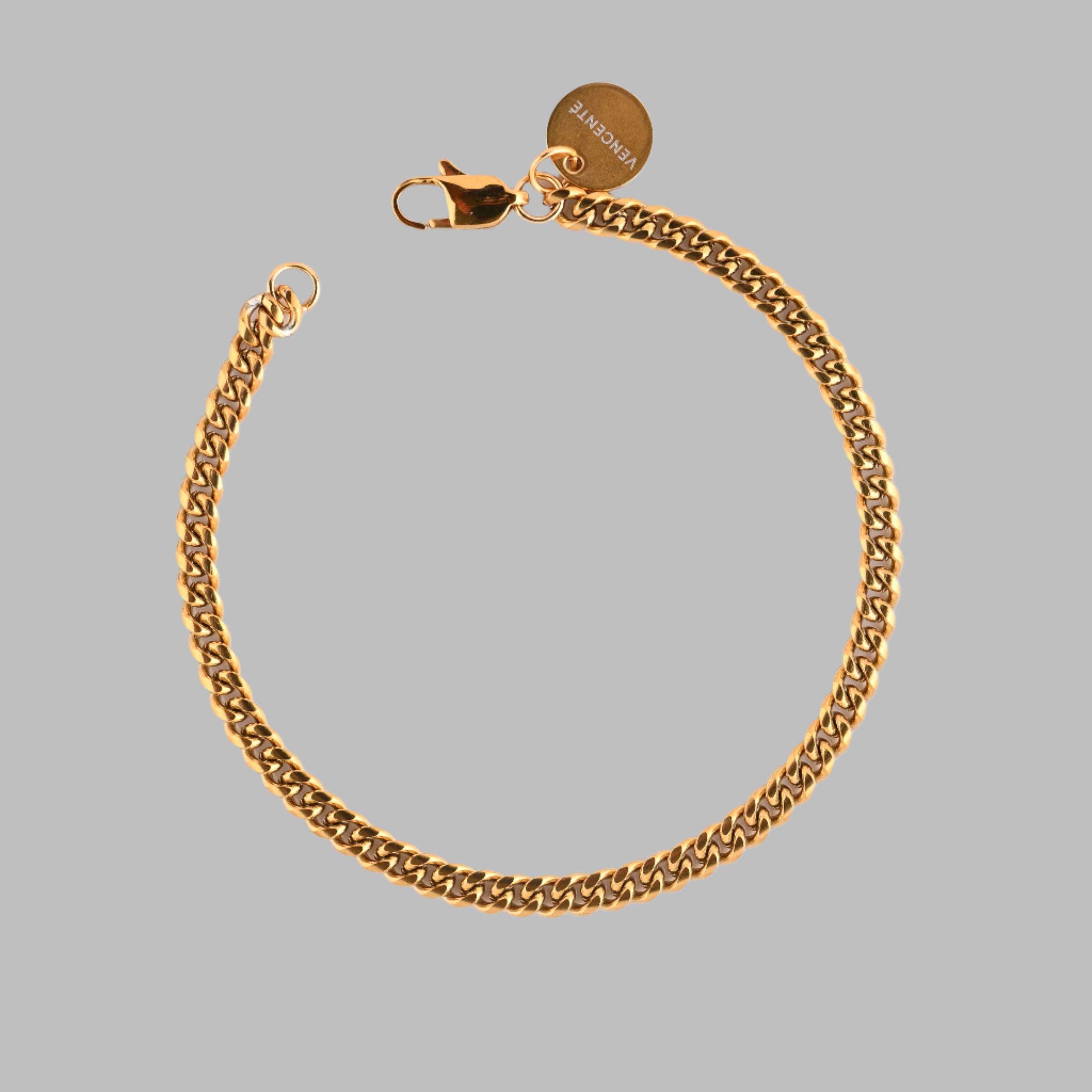 Cuban Bracelet 4MM (Gold)