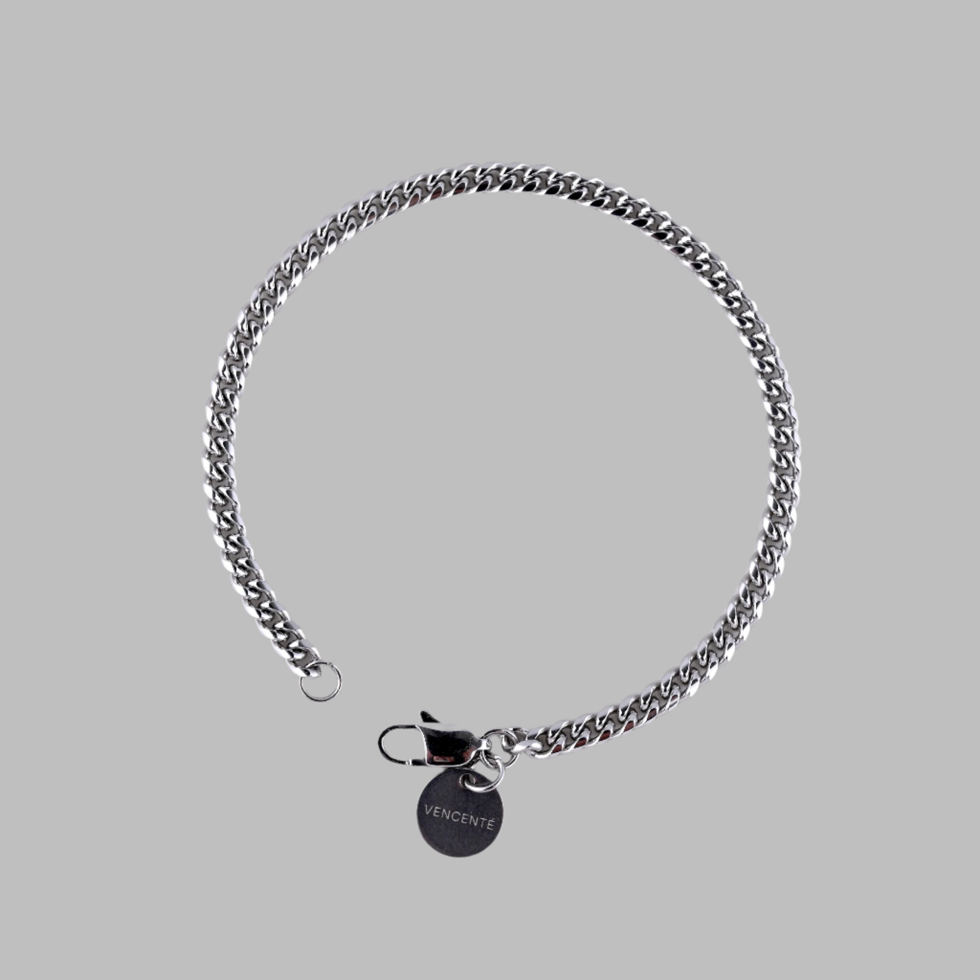 Cuban Bracelet 4MM (White Gold)