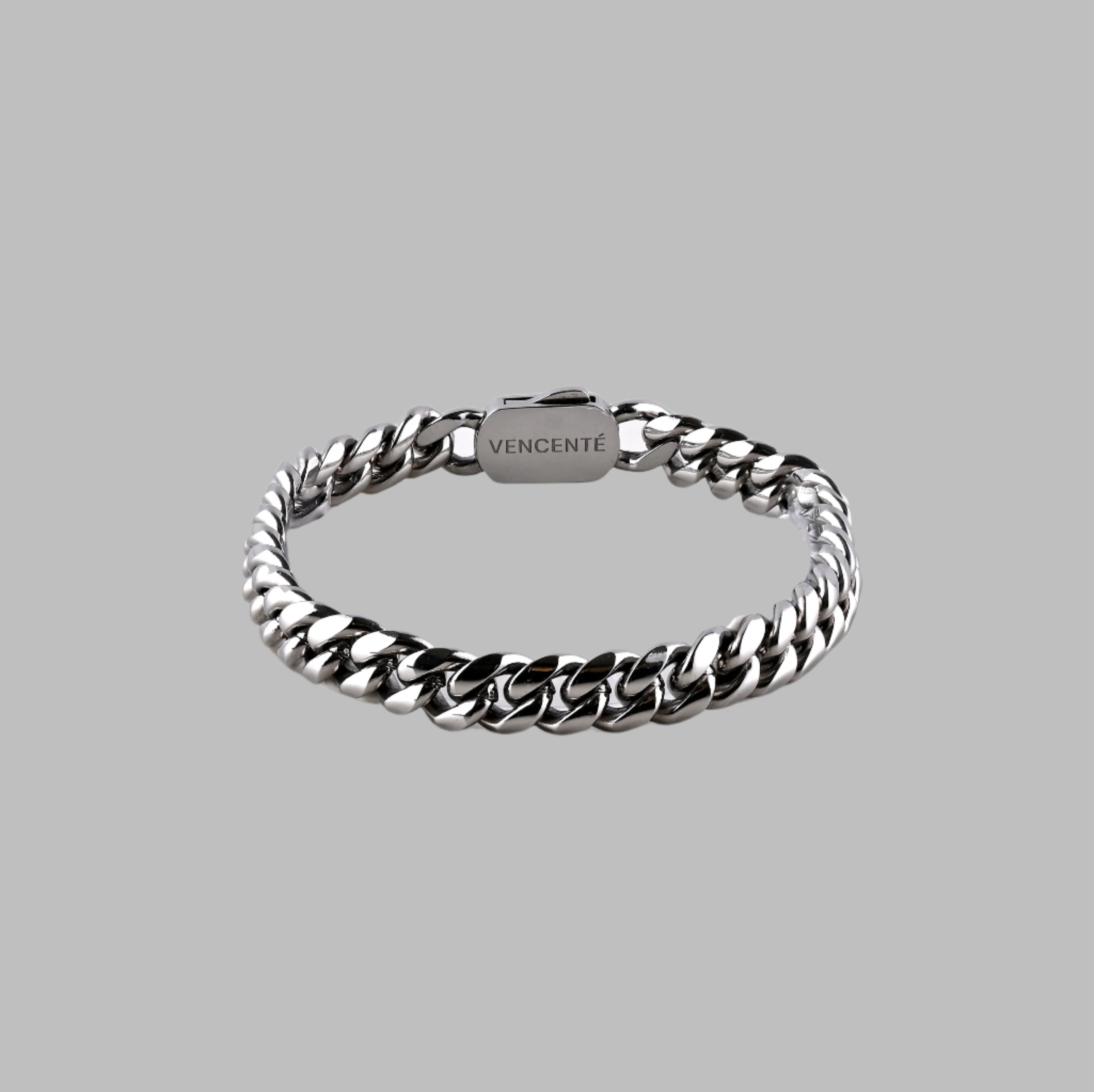 Cuban Bracelet 8MM (White Gold)