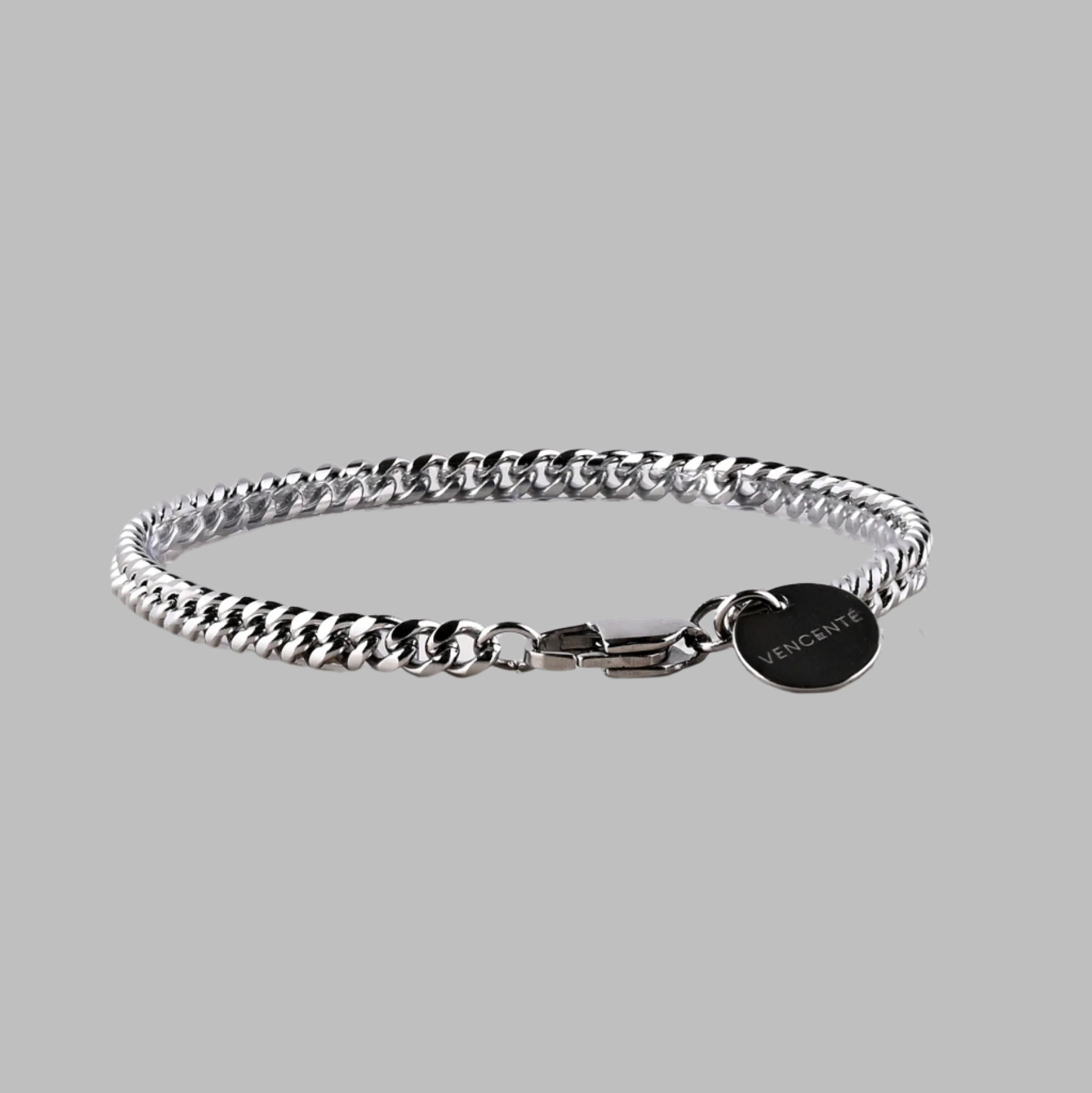 Cuban Bracelet 4MM (White Gold)