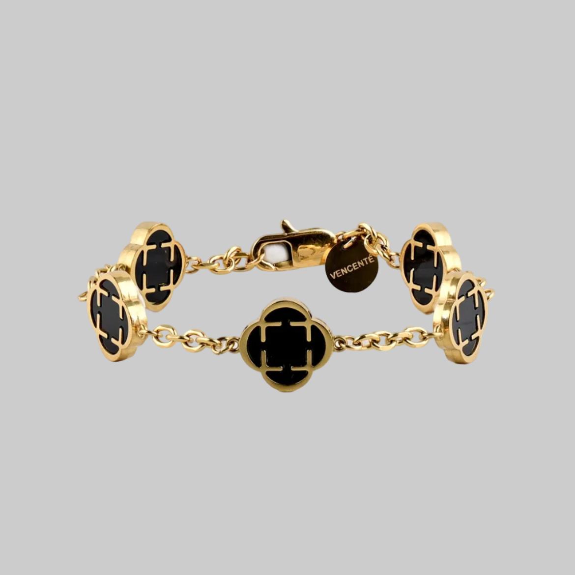 Black Clover Bracelet (Gold)