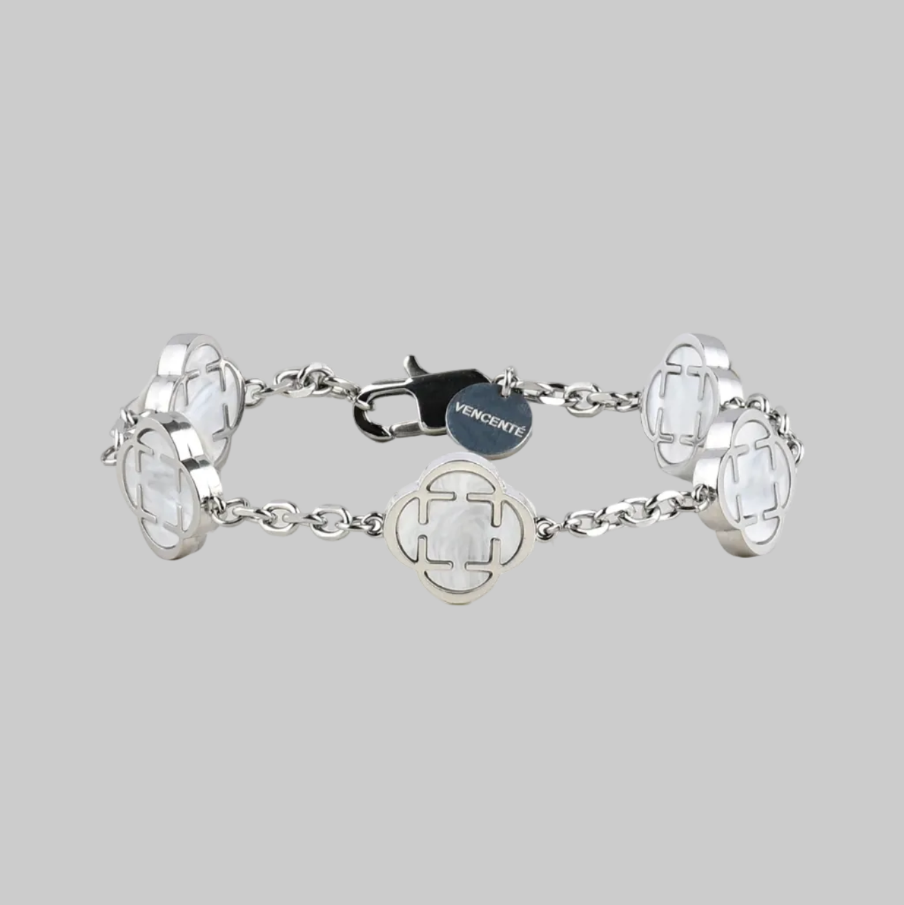 White Clover Bracelet (White Gold)