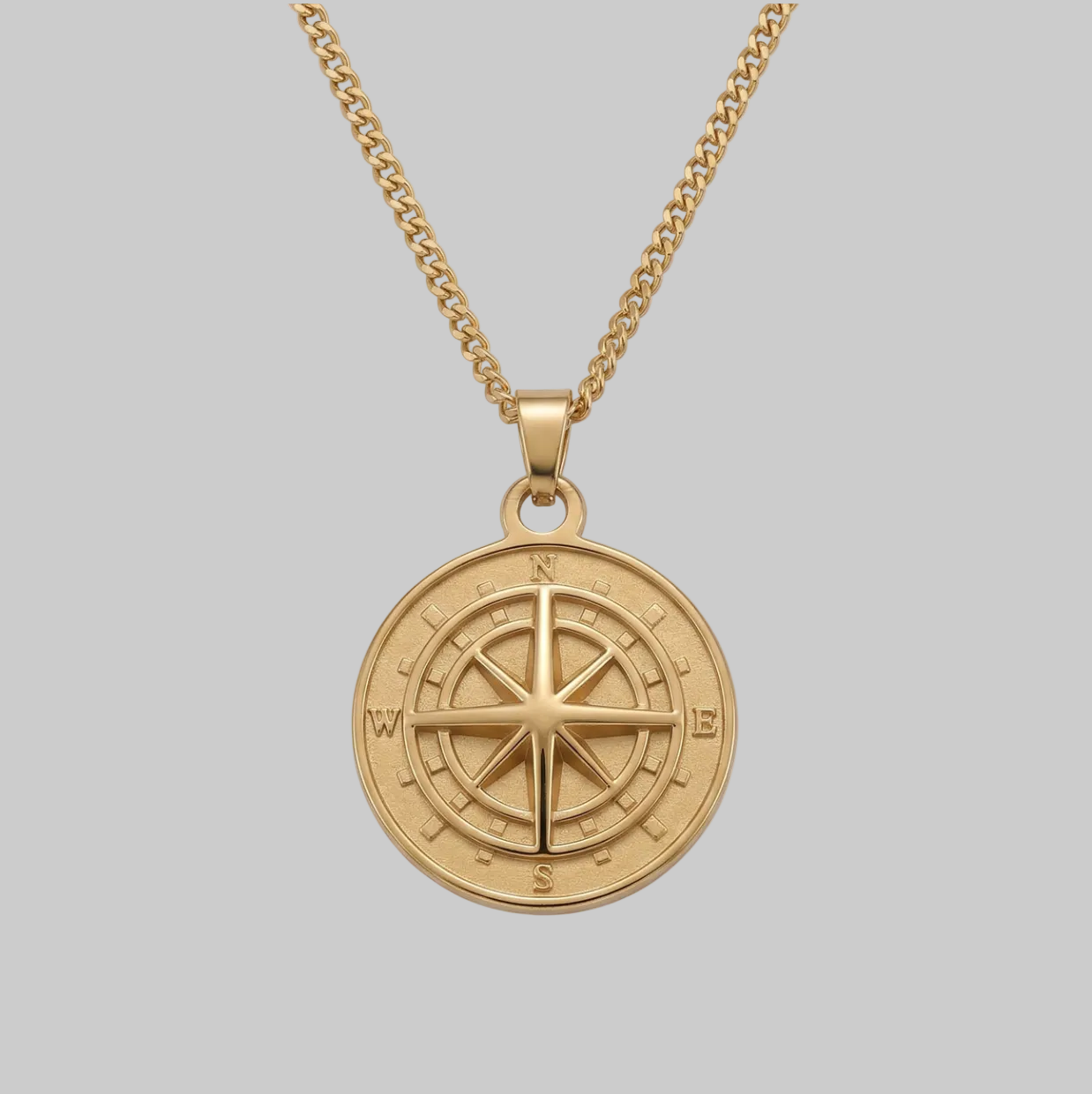 Compass Pendant (Gold)