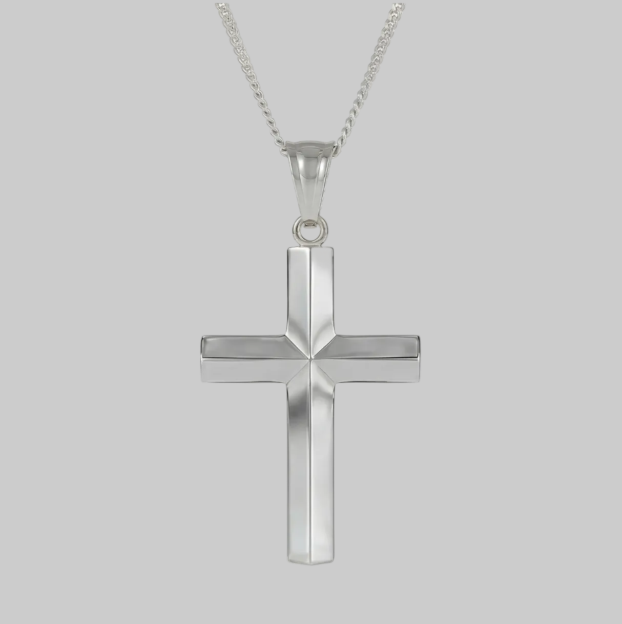 Eternal Cross Pendant (White Gold)