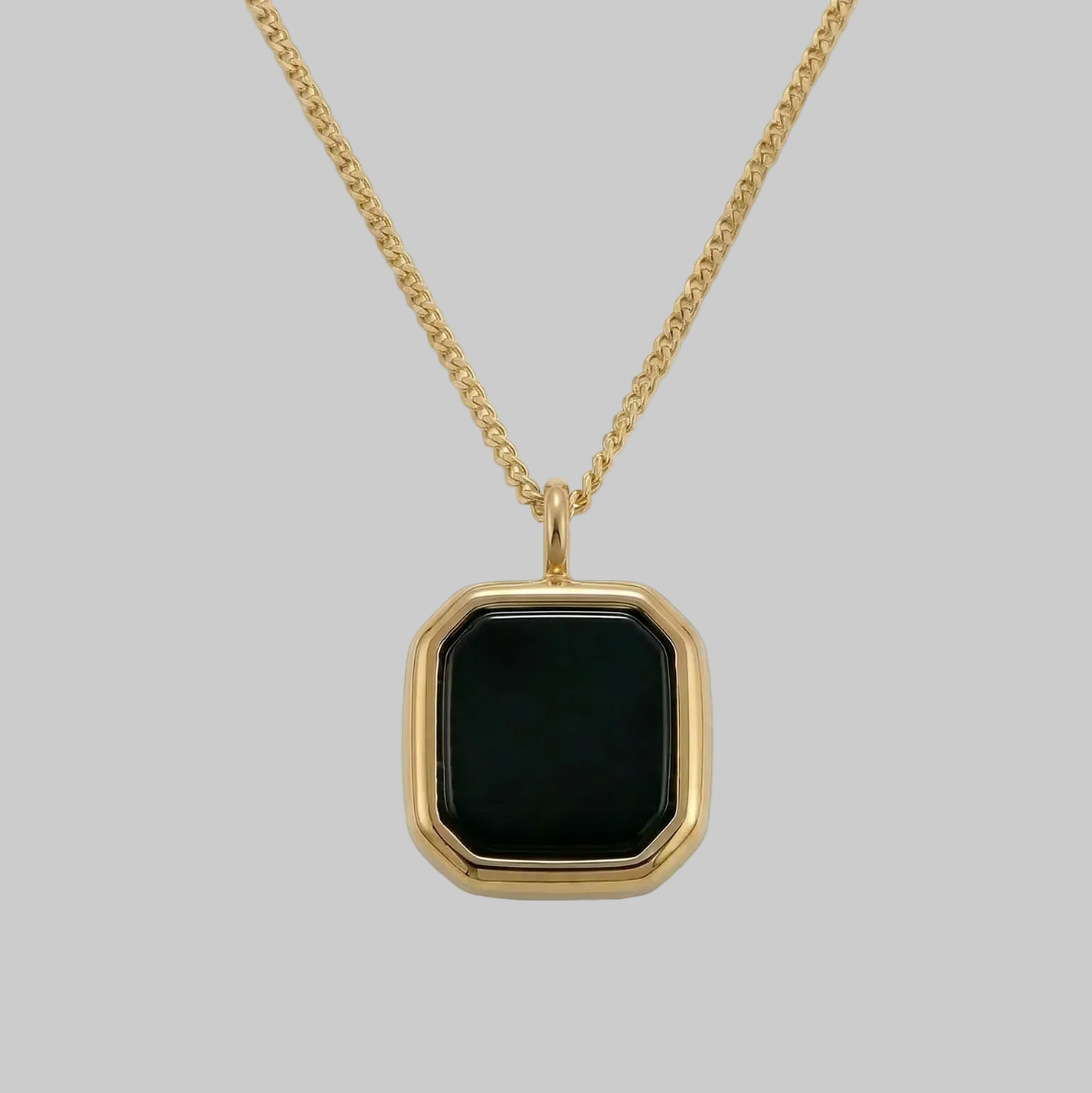 Obsidian Pendant (Gold)