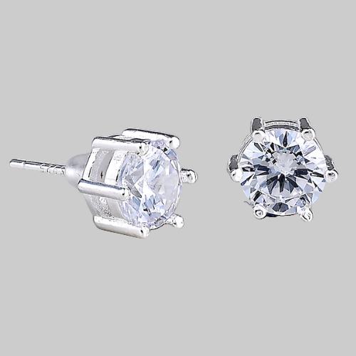 Aster Studs (White Gold)